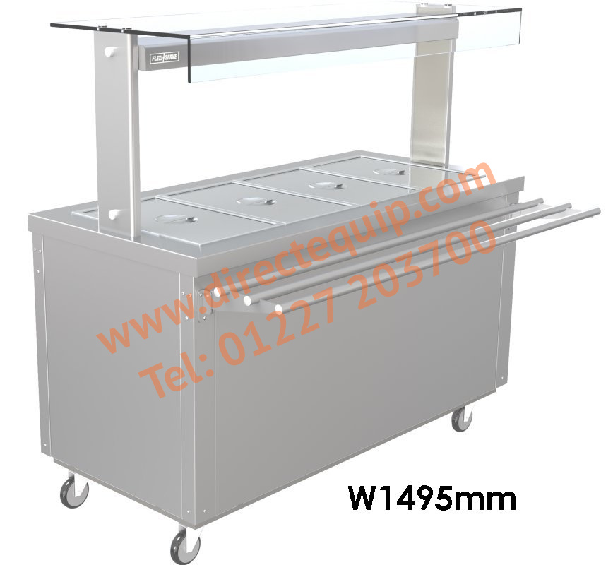 Parry FS-AW4 Flexi-Serve Ambient Cupboard with Chilled Well